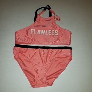 NWOT Bobbie Brooks Two-piece Swimsuit Sz L